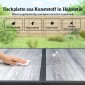 Σετ επίπλων κήπου ομάδα καθιστικών 150 x 80cm τραπέζι με 6 αναπνέουσες καρέκλες με ξύλινο ατσάλι μαύρο πλαίσιο