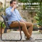 Σετ επίπλων κήπου ομάδα καθισμάτων για 4 άτομα, αναπνεύσιμο σαλόνι κήπου με 2 καναπέδες, 2 πολυθρόνες, σχοινί, στρογγυλό τραπέζι, μαξιλαράκια ποδιών