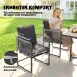 Σετ επίπλων κήπου Polyrattan, 5 τεμαχίων, ομάδα καθιστικών που εξοικονομεί χώρο, τραπέζι με 4 καρέκλες, μαξιλάρια τραπεζιού DPC, γκρι