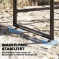 Σετ επίπλων κήπου Polyrattan, 5 τεμαχίων, ομάδα καθιστικών που εξοικονομεί χώρο, τραπέζι με 4 καρέκλες, μαξιλάρια τραπεζιού DPC, γκρι