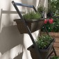 Plant Stairs Flower Stairs Ράφι φυτών Stackable Weather Resistant 76cm x 79cm x 162cm Καφέ