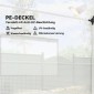 Θερμοκήπιο 3 x 2 x 2 m θερμοκήπιο με 4 δικτυωτά παράθυρα, φαρδιά πόρτα με φερμουάρ, κουνουπιέρα, ανθεκτική στην υπεριώδη ακτινοβολία
