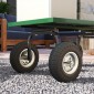 Σετ τροχών καροτσιών με 4 εφεδρικές ρόδες 80 kg Ø 255 mm μασίφ ελαστικά πνευματικά ελαστικά με ρουλεμάν σωλήνα μαύρο