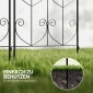 Μεταλλικές πέργκολες 2 τεμαχίων για βουλώματα, ανθεκτικές στη σκουριά με σχέδιο πουλιών για αναρριχώμενα φυτά 50x120 cm μαύρο