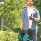 Ηλεκτρικό κουρευτικό φράκτη μπαταρίας Ηλεκτρικό κουρευτικό φράκτη με μοτέρ μήκους κοπής 51 cm, μπλε μπαταρία