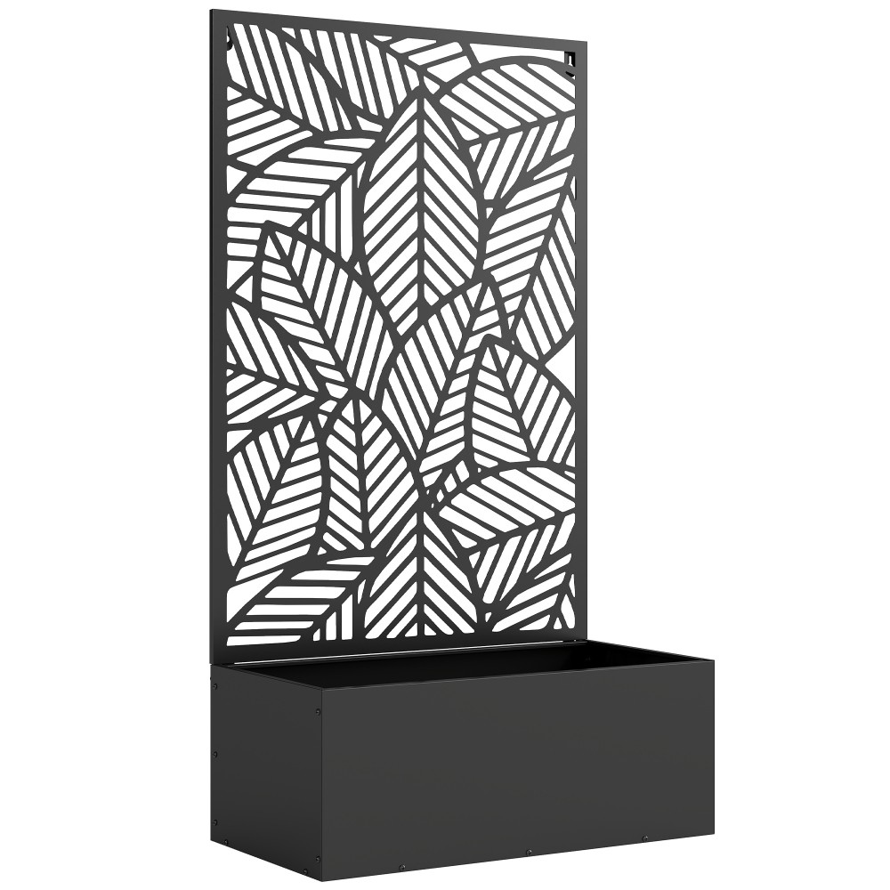 Μεταλλικό υπερυψωμένο κρεβάτι με πέργκολα για αναρριχώμενα φυτά, ανεξάρτητο ή επιτοίχιο