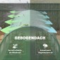 Θερμοκήπιο 3 x 2 x 2 m θερμοκήπιο με μεμβρανώδη θυρίδα που κλειδώνει 6 ράβδοι στήριξης παραθύρου με κυλιόμενο πλέγμα