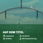 Θερμοκήπιο περίπου. Θερμοκήπιο φιλμ 4 x 3 x 2 m με roll bar, 2 πόρτες με φερμουάρ και 8 παράθυρα με πλέγμα, ράβδοι στήριξης, πράσινο