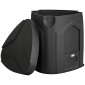 240L Garden Composter, Τριγωνικός Κάδος Κομποστοποίησης με 3 Πόρτες, Μαύρος