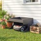 Robotic Lawnmower Garage Steel 75 x 70 x 46 cm Robotic Lawnmower Garage with Plant Box Μαύρο