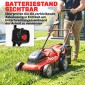 Ηλεκτρικό χλοοκοπτικό 800 W με πλάτος κοπής 40 cm 45L ένδειξη μπαταρίας συλλογής χόρτου προστασία υπερφόρτωσης 7 ύψη κοπής