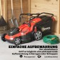 Ηλεκτρικό χλοοκοπτικό 800 W με πλάτος κοπής 40 cm 45L ένδειξη μπαταρίας συλλογής χόρτου προστασία υπερφόρτωσης 7 ύψη κοπής