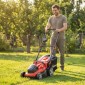 Ηλεκτρικό χλοοκοπτικό 800 W με πλάτος κοπής 40 cm 45L ένδειξη μπαταρίας συλλογής χόρτου προστασία υπερφόρτωσης 7 ύψη κοπής