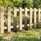 Σετ επισκευής στύλου φράχτη, σετ 2 στύλους στήριξης για στύλους φράχτη με καρφιά, τρυπάνι, 81 x 5,5 x 12 cm, μαύρο