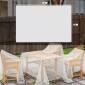 Αδιάβροχος μουσαμάς 4 x 6 m 140g/m² υφασμάτινος μουσαμάς, στιβαρός, ανθεκτικός στο σχίσιμο, προστατευτικός μουσαμάς σταθερός στην υπεριώδη ακτινοβολία με ενισχυμένες οπές, λευκό