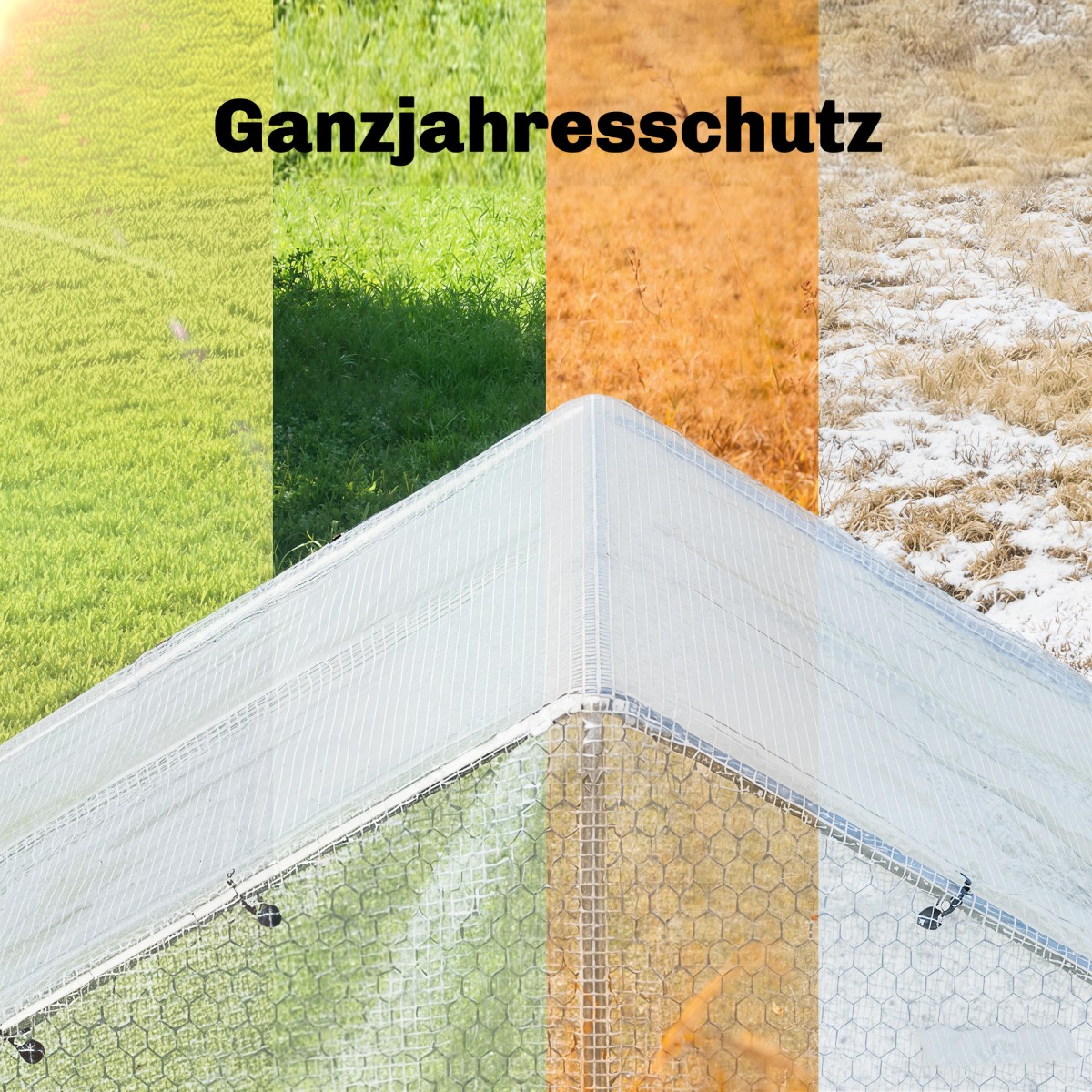 Αδιάβροχος μουσαμάς 4 x 6 m 140g/m² υφασμάτινος μουσαμάς, στιβαρός, ανθεκτικός στο σχίσιμο, προστατευτικός μουσαμάς σταθερός στην υπεριώδη ακτινοβολία με ενισχυμένες οπές, λευκό