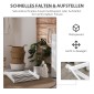 Πτυσσόμενο ράφι ρούχων Airer 8 επιπέδων Drying Rack Tower Dryer Tower Clothes Airer Drying Rack Μεταλλικό Πλαστικό Λευκό 74 x 35 x 144 cm
