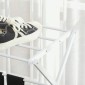 Πτυσσόμενο ράφι ρούχων Airer 8 επιπέδων Drying Rack Tower Dryer Tower Clothes Airer Drying Rack Μεταλλικό Πλαστικό Λευκό 74 x 35 x 144 cm