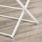 Πτυσσόμενο ράφι ρούχων Airer 8 επιπέδων Drying Rack Tower Dryer Tower Clothes Airer Drying Rack Μεταλλικό Πλαστικό Λευκό 74 x 35 x 144 cm