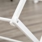 Πτυσσόμενο ράφι ρούχων Airer 8 επιπέδων Drying Rack Tower Dryer Tower Clothes Airer Drying Rack Μεταλλικό Πλαστικό Λευκό 74 x 35 x 144 cm