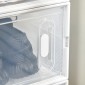 Αρθρωτό σύστημα ραφιών με 8 διαμερίσματα, βυσματωμένο ράφι, 25 cm x 35 cm x 19 cm, διαφανές