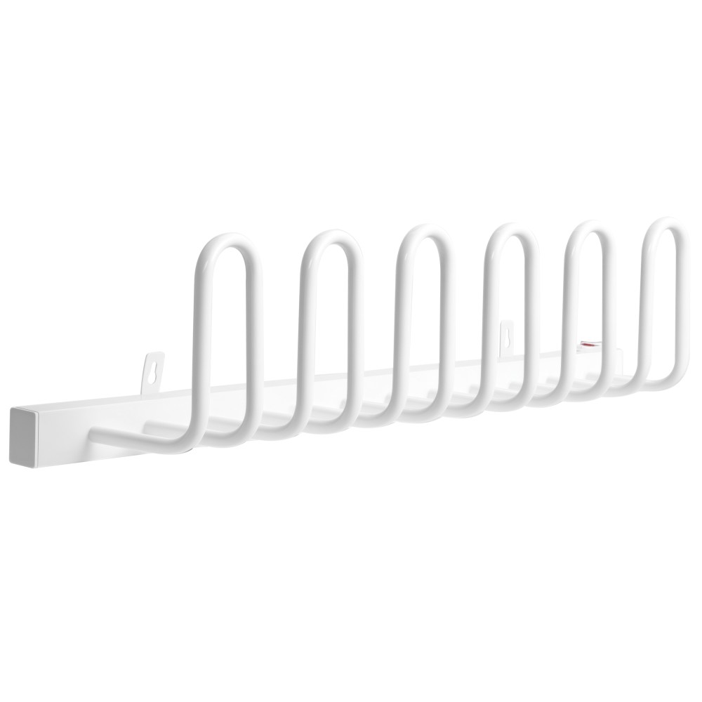 Στεγνωτήριο παπουτσιών, ηλεκτρικό, θερμοκρασία έως 55° C, επιτοίχια τοποθέτηση, ατσάλι, λευκό, 76 x 13 x 17 cm