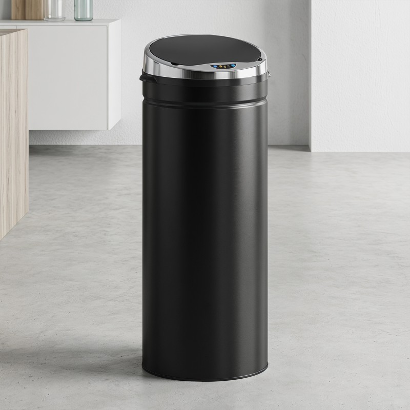 Κάδος σκουπιδιών με αισθητήρα 50 L, Αυτόματος κάδος απορριμμάτων, Σκουριασμένος κάδος κουζίνας με αισθητήρα υπέρυθρων, για κουζίνα, τραπεζαρία