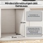 Επεκτάσιμος Κάδος Απορριμμάτων 2 x 20L Αφαιρούμενα δοχεία Πλαστικό Μεταλλικό Γκρι