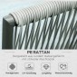 Σετ επίπλων κήπου Rattan για 4 άτομα, σετ καθιστικών με μαξιλάρια για μπαλκόνι, γκρι αλουμινίου