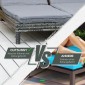 Ξαπλώστρα Polyrattan διπλή ξαπλώστρα ξαπλώστρα κήπου για 2 άτομα ξαπλώστρα χαλάρωσης πολυτελές σαλόνι 5 επιπέδων πλάτη μεταλλικό PE rattan γκρι 196 x 120 x 28 cm
