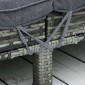 Ξαπλώστρα Polyrattan διπλή ξαπλώστρα ξαπλώστρα κήπου για 2 άτομα ξαπλώστρα χαλάρωσης πολυτελές σαλόνι 5 επιπέδων πλάτη μεταλλικό PE rattan γκρι 196 x 120 x 28 cm