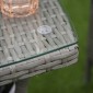 Σετ επίπλων κήπου Polyrattan, έπιπλα εξωτερικού χώρου σαλονιού για 2 άτομα, ομάδα καθισμάτων 3 τεμαχίων, 2 καρέκλες, μαξιλάρια τραπεζοκαθισμάτων, σαλόνι κήπου για κήπο, βεράντα, μπαλκόνι, γκρι