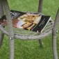 Σετ επίπλων κήπου Polyrattan, έπιπλα εξωτερικού χώρου σαλονιού για 2 άτομα, ομάδα καθισμάτων 3 τεμαχίων, 2 καρέκλες, μαξιλάρια τραπεζοκαθισμάτων, σαλόνι κήπου για κήπο, βεράντα, μπαλκόνι, γκρι