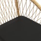 Σετ αυλής Rattan, σετ επίπλων κήπου, 2 πολυθρόνες & τραπέζι, κίτρινο
