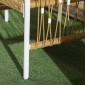 Σετ μπιστρό 3 τεμαχίων σετ επίπλων κήπου Ομάδα καθισμάτων κήπου, PE rattan, 72 cm x 66 cm x 64 cm, κίτρινο + κρεμ