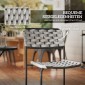 Σετ επίπλων κήπου Polyrattan, έπιπλα σαλονιού εξωτερικού χώρου για 2 άτομα, 3 τεμάχια, 2 καρέκλες, γκρι τραπέζι