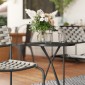 Σετ επίπλων κήπου Polyrattan, έπιπλα σαλονιού εξωτερικού χώρου για 2 άτομα, 3 τεμάχια, 2 καρέκλες, γκρι τραπέζι