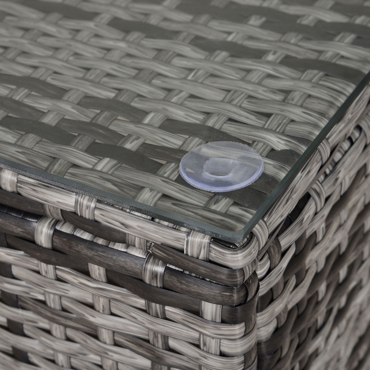 Τραπεζάκι κήπου Τραπεζάκι σαλονιού Τραπέζι κήπου τραπέζι μπαλκονιού γκρι πολυρατάν 85 x 50 x 39 cm