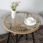 Τραπέζι κήπου από PE Rattan Style, ανθεκτικό στις καιρικές συνθήκες, 50cm x 50cm x 50cm Μπεζ