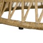 Ψάθινη καρέκλα Rattan Πολυθρόνα εξωτερικού χώρου Boho Style Ανθεκτική στις καιρικές συνθήκες 85cm x 70cm x 82cm Κρέμα + Φυσική