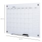 Whiteboard Calendar 90 x 60cm Wall Calendar with Pen Tray Dry Wipe Weekly Planner με 4 στυλό, Γόμα, Μηνιαίο Ημερολόγιο για Γραφείο Σχολική Κουζίνα Σπίτι