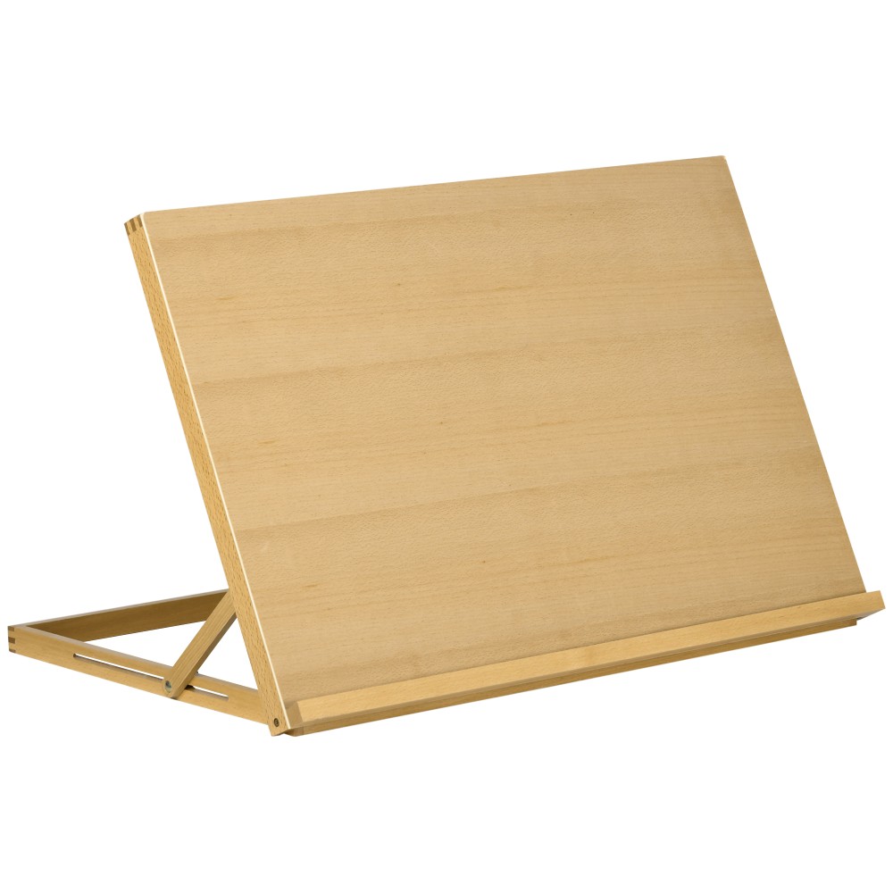 Επιτραπέζιο καβαλέτο πτυσσόμενο 75,8x51cm ρυθμιζόμενο καβαλέτο καθίσματος από ξύλο οξιάς