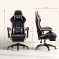 Καρέκλα γραφείου, καρέκλα gaming, 1 προσκέφαλο, 1 οσφυϊκό στήριγμα, ροζ + μαύρο