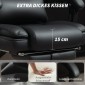 Καρέκλα γραφείου Εργονομική περιστρεφόμενη καρέκλα με ρυθμιζόμενο ύψος με υποβραχιόνιο οσφυϊκής υποστήριξης Υποβραχιόνιο PU Δερμάτινο μαύρο