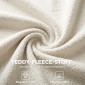 Περιστρεφόμενη καρέκλα γραφείου από teddy fleece, ρυθμιζόμενο ύψος, με ρόδες, αφρός άνεσης, κρέμα