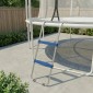 Σκάλα τραμπολίνο 32/63 cm 2 σκαλοπάτια σκάλα εισόδου σκάλα τραμπολίνο έως 150 κιλά με σκελετό από γαλβανισμένο χάλυβα μπλε