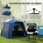 Pop up dome σκηνή για 3 άτομα, ελαφριά, σταθερή, αδιάβροχη UV 50+ με γάντζους, πόρτα, παράθυρο, υπόστρωμα