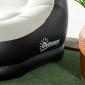 Φουσκωτή καρέκλα air chair καρέκλα εξωτερικού χώρου, 125 x 100 x 87cm, γκρι + μαύρο