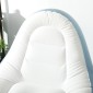 Φουσκωτή καρέκλα air chair καρέκλα εξωτερικού χώρου, 125 x 100 x 87cm, λευκό + μπλε