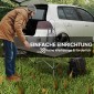Τραπέζι κάμπινγκ πτυσσόμενο τραπέζι με roll-up επιτραπέζιο τραπέζι κήπου από αλουμίνιο 2 ατόμων 95 x 55cm χακί